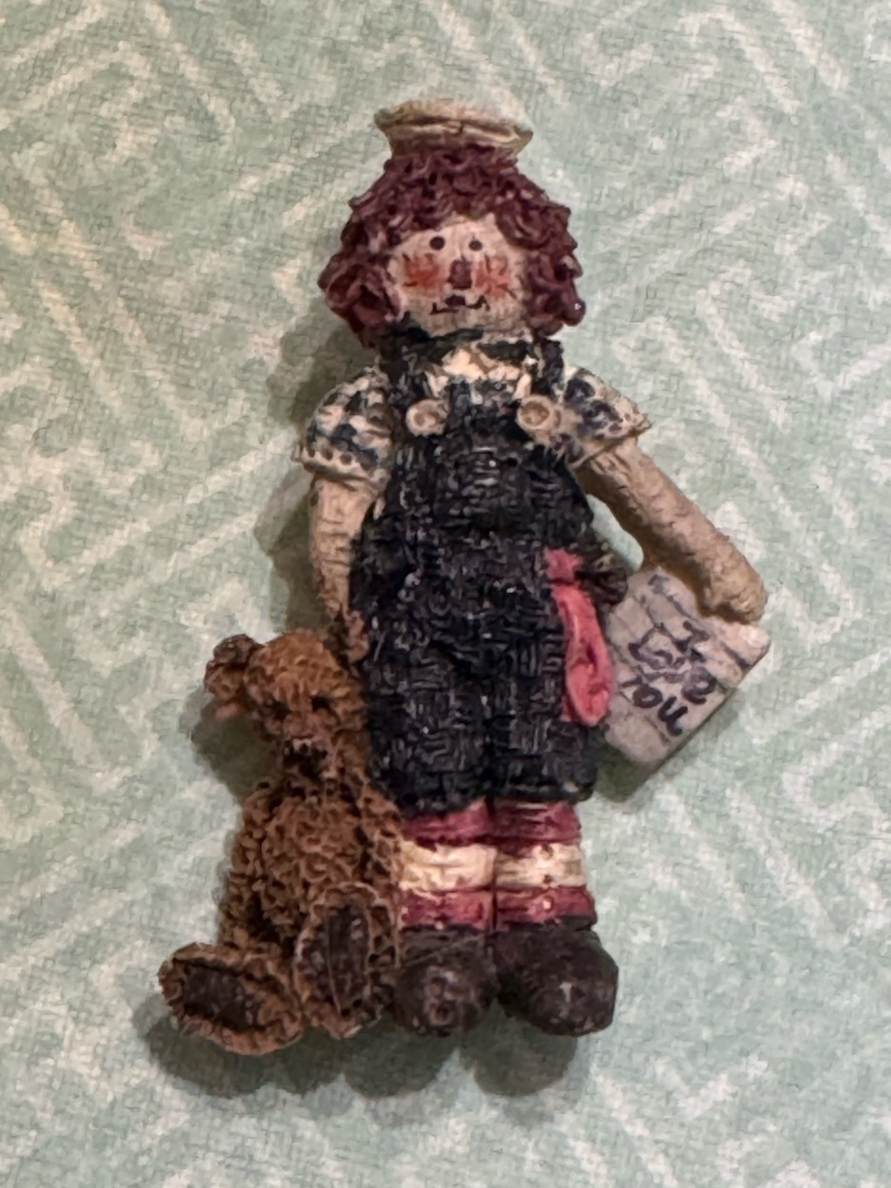 VINTAGE SHELLY BEARS RAGGEDY ANDY BROOCH